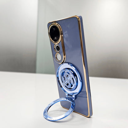 Vivo V40 Pro 5G Luxury Silicone Money Magnet Rotating Dollar Case