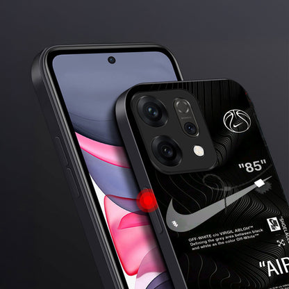 Oppo Reno 14 5G Premium Acrylic Shockproof Glass Back Case (Nike AIR)