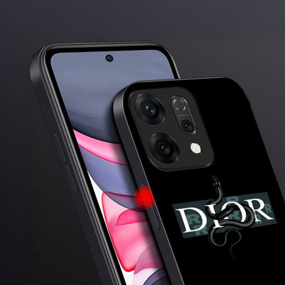 Oppo Reno 14 5G Premium Acrylic Shockproof Glass Back Case (Dior-Inspired)