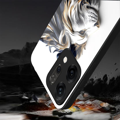 Oppo Reno 14 5G Premium Acrylic Shockproof Glass Back Case (King’s Flow)