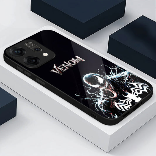 Oppo Reno 14 5G Premium Acrylic Shockproof Glass Back Case (Venom)