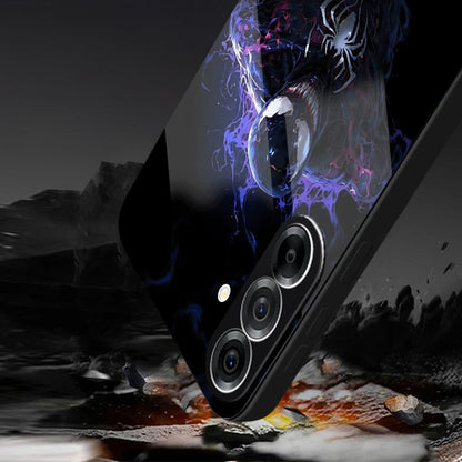 Samsung Galaxy A56 5G Premium Acrylic Shockproof Glass Back Case (Neon Predator)