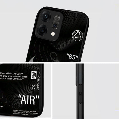 Oppo Reno 14 5G Premium Acrylic Shockproof Glass Back Case (Nike AIR)
