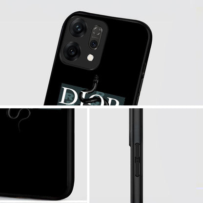 Oppo Reno 14 5G Premium Acrylic Shockproof Glass Back Case (Dior-Inspired)