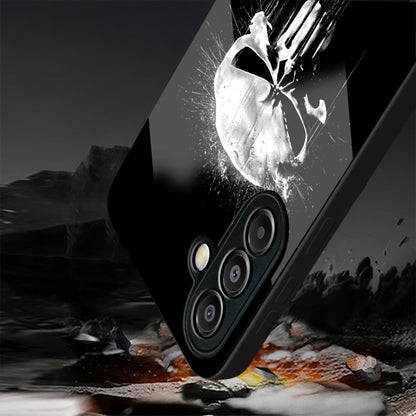 Samsung Galaxy A36 Premium Acrylic Shockproof Glass Back Case (Punisher Skull)