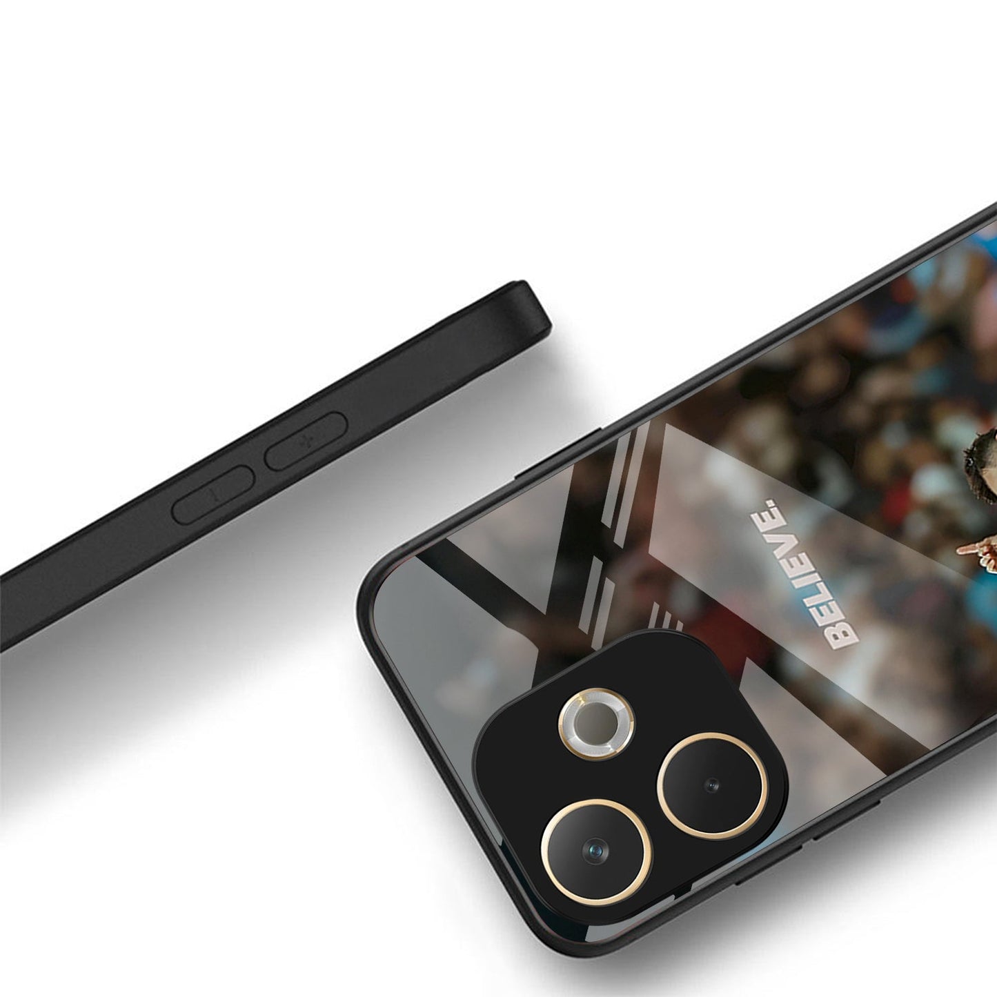 Oppo A5 Pro 5G Premium Acrylic Shockproof Glass Back Case (Virat Kohli )