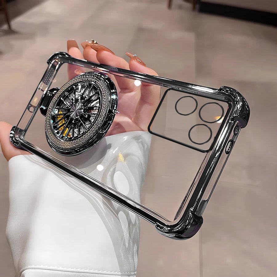 Vivo T2 Pro 5G Premium Stress Buster Wheel Rotating Shockproof Airbags Case