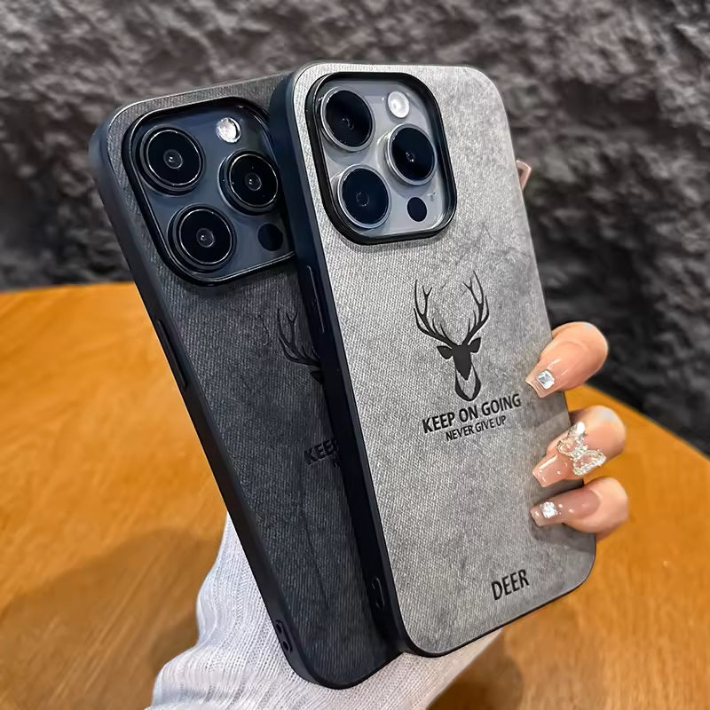 iPhone 14/15 Pro Luxury Shockproof Deer iPhone Case