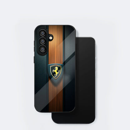 Samsung Galaxy A36 Premium Acrylic Shockproof Glass Back Case (Royal Roadster)