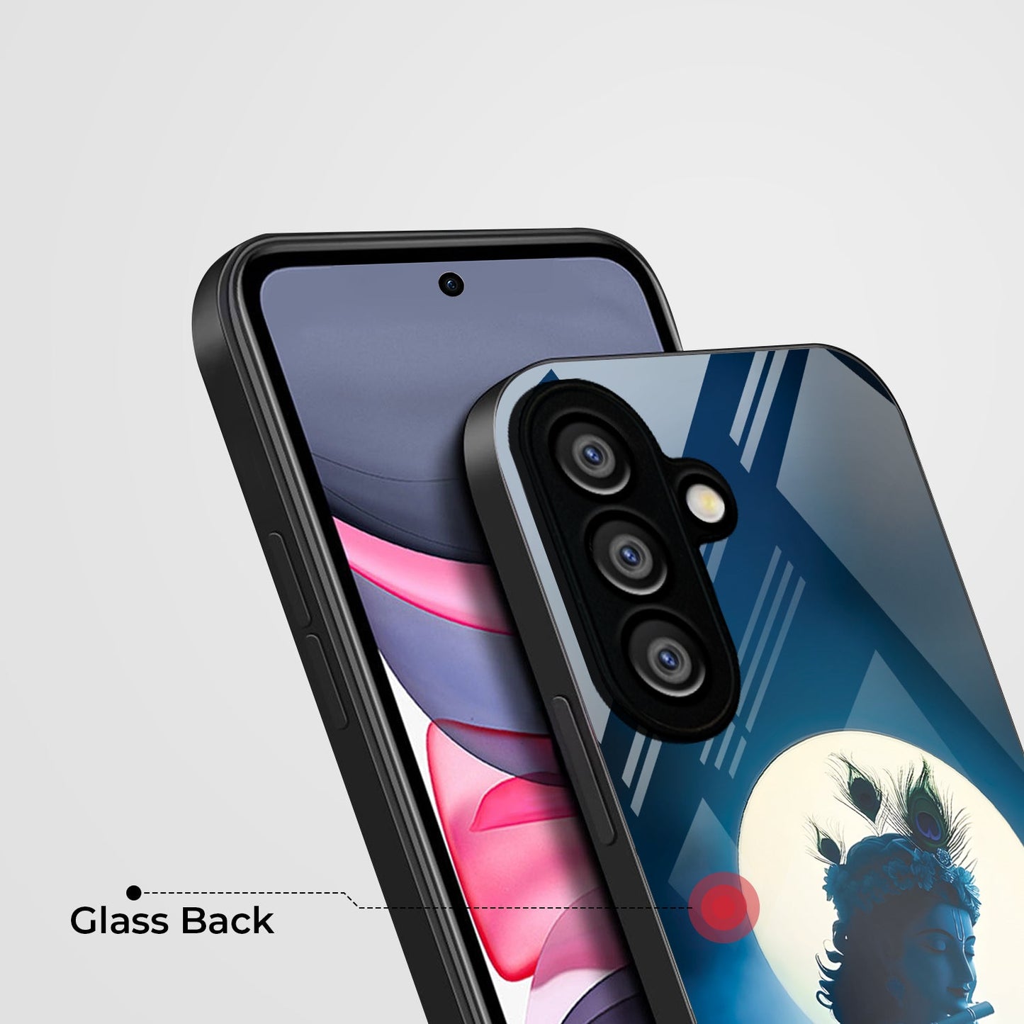 Samsung Galaxy A36 Premium Acrylic Shockproof Glass Back Case (Midnight Krishna)