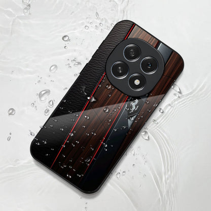 Oppo F29 Pro 5G Premium Acrylic Shockproof Glass Back Case (Wooden Ferrari)
