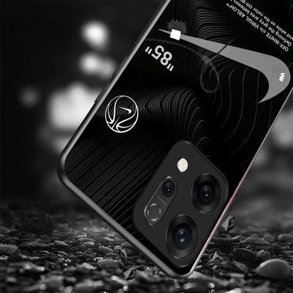 Oppo Reno 14 5G Premium Acrylic Shockproof Glass Back Case (Nike AIR)