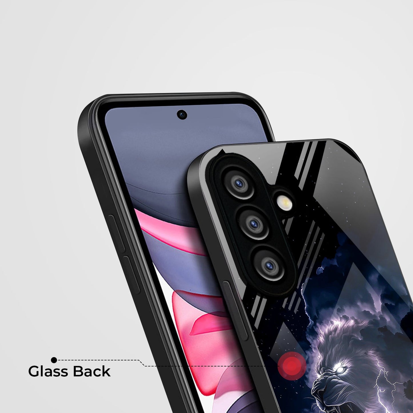 Samsung Galaxy A36 Premium Acrylic Shockproof Glass Back Case (Storm King)