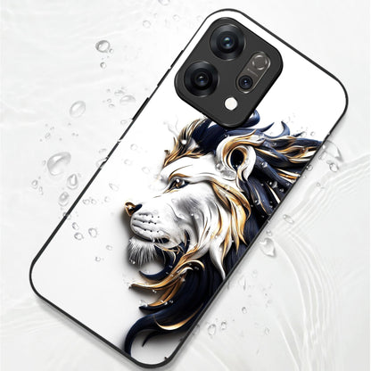 Oppo Reno 14 5G Premium Acrylic Shockproof Glass Back Case (King’s Flow)