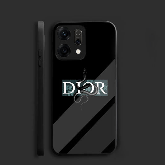 Oppo Reno 14 5G Premium Acrylic Shockproof Glass Back Case (Dior-Inspired)