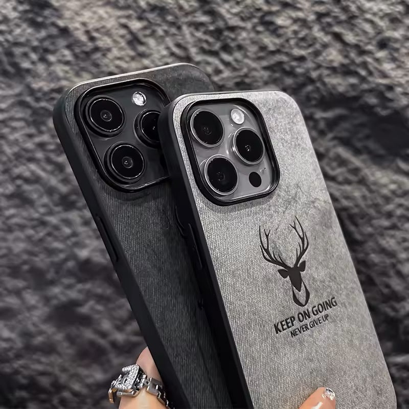 iPhone 14/15 Pro Luxury Shockproof Deer iPhone Case