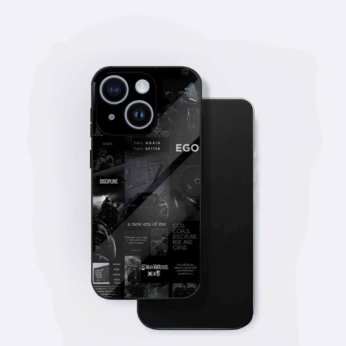 iPhone 15 Premium Acrylic Shockproof Glass Back Case (New Era)