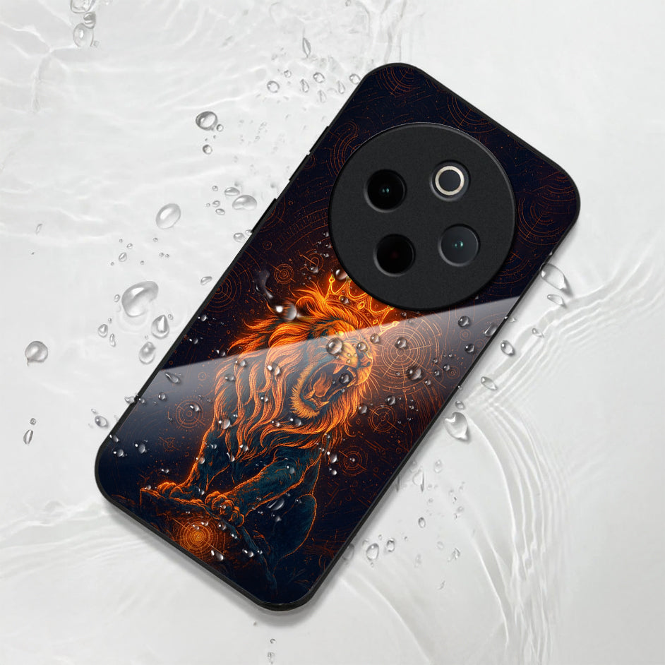 Vivo T4 5G Premium Acrylic Shockproof Glass Back Case (King of Cosmos)