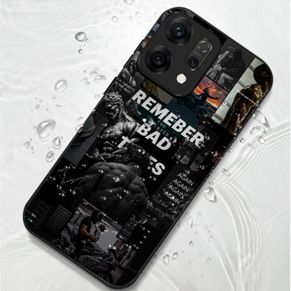 Oppo Reno 14 5G Premium Acrylic Shockproof Glass Back Case (Push Your Limits)