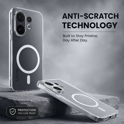 Vivo X200 FE 5G Clear Anti-Yellow MagSafe Protective Case