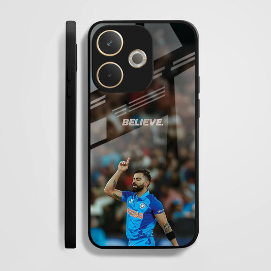 Oppo A5 Pro 5G Premium Acrylic Shockproof Glass Back Case (Virat Kohli )