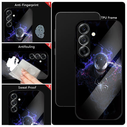 Samsung Galaxy A56 5G Premium Acrylic Shockproof Glass Back Case (Neon Predator)