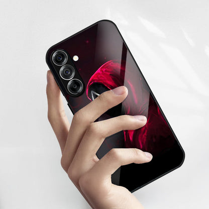 Samsung Galaxy A56 5G Premium Acrylic Shockproof Glass Back Case (Red Hood Vengeance)