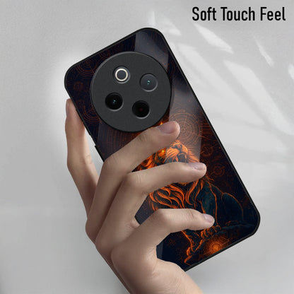 Vivo T4 5G Premium Acrylic Shockproof Glass Back Case (King of Cosmos)