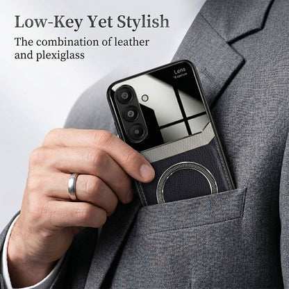 Samsung Galaxy A54 5G Premium Magsafe Magnetic Leather Lens Protective Case