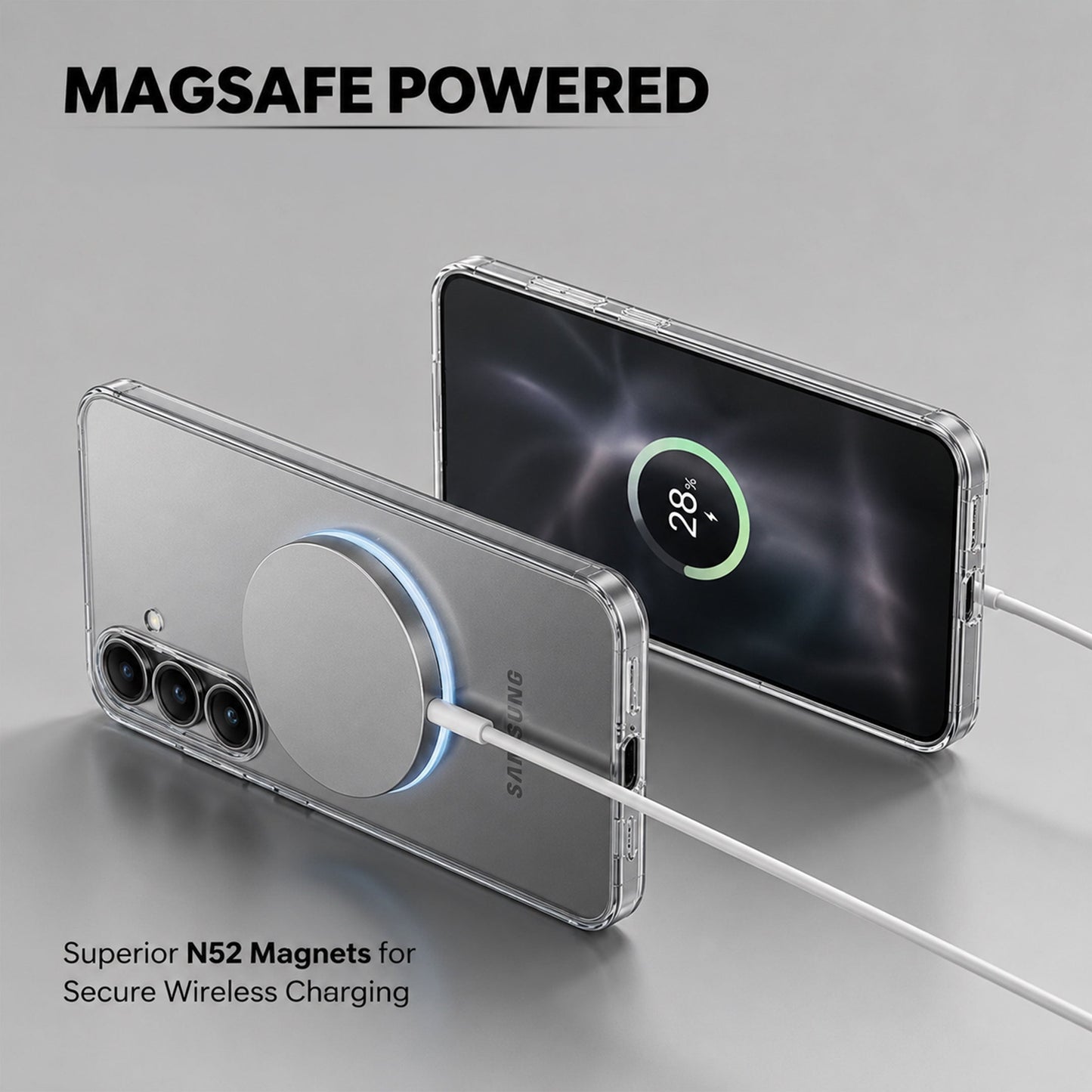 Samsung Galaxy A26 5G Clear Anti-Yellow MagSafe Protective Case