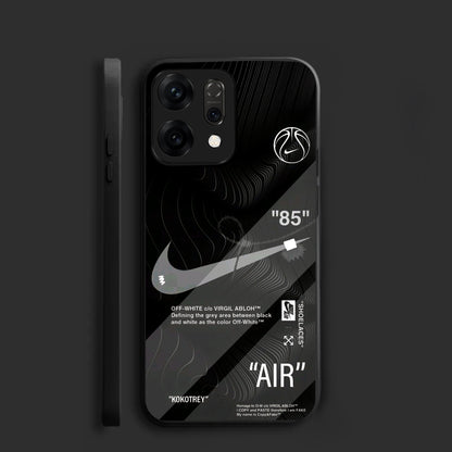 Oppo Reno 14 5G Premium Acrylic Shockproof Glass Back Case (Nike AIR)