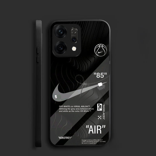 Oppo Reno 14 5G Premium Acrylic Shockproof Glass Back Case (Nike AIR)