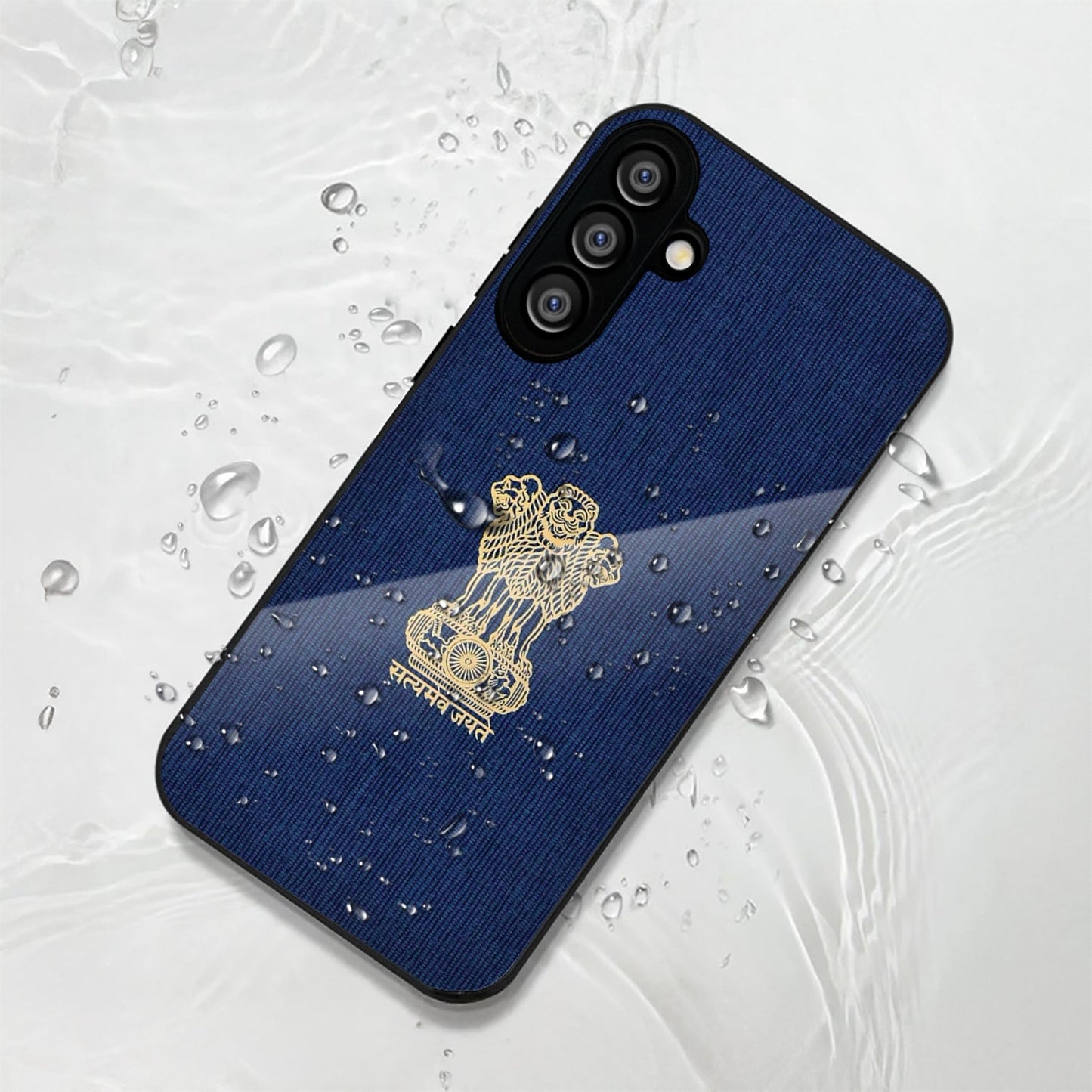 Samsung Galaxy A36 Premium Acrylic Shockproof Glass Back Case (Nation Pride)