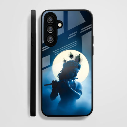 Samsung Galaxy A36 Premium Acrylic Shockproof Glass Back Case (Midnight Krishna)