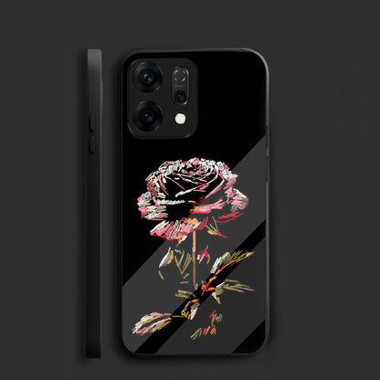 Oppo Reno 14 5G Premium Acrylic Shockproof Glass Back Case (Blossom Fade)