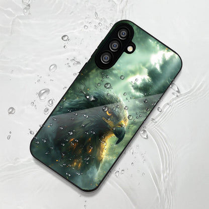 Samsung Galaxy A36 Premium Acrylic Shockproof Glass Back Case (Eagle Case)