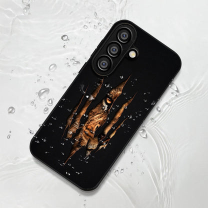 Samsung Galaxy A36 Premium Acrylic Shockproof Glass Back Case (Hidden Tiger)