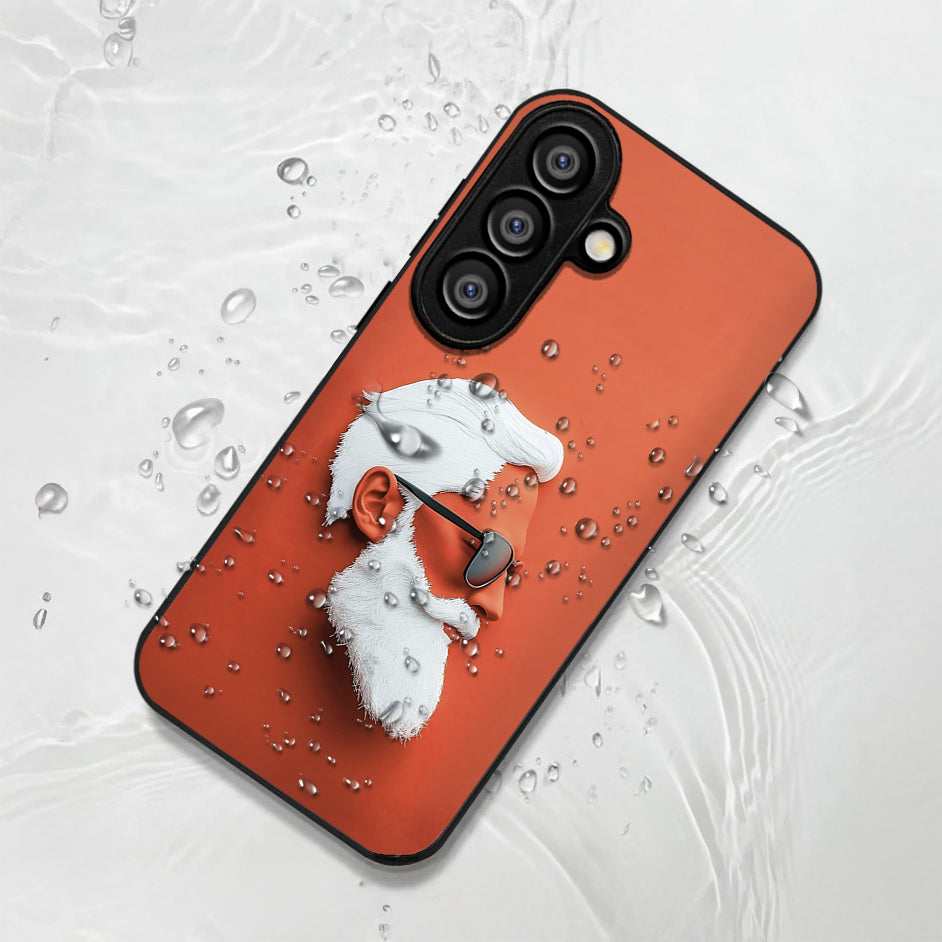 Samsung Galaxy A36 Premium Acrylic Shockproof Glass Back Case (Beard Boss)