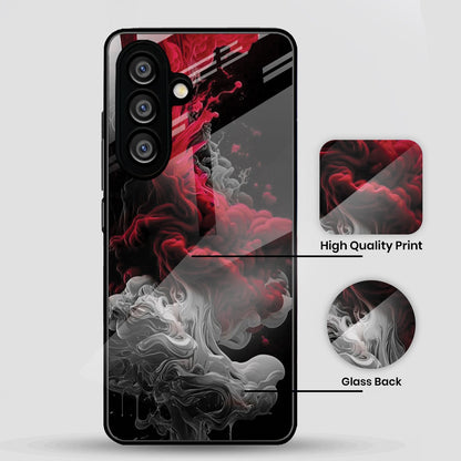 Samsung Galaxy A36 Premium Acrylic Shockproof Glass Back Case (Infernal Drift)