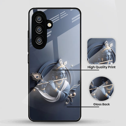 Samsung Galaxy A36 Premium Acrylic Shockproof Glass Back Case (Krishna)