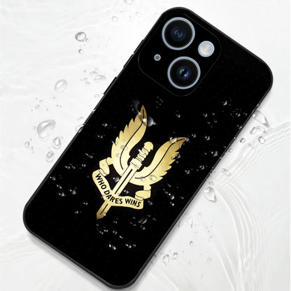 iPhone 15 Premium Acrylic Shockproof Glass Back Case (Dare Wins)
