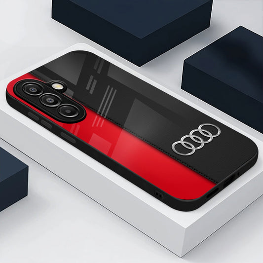 Samsung Galaxy A56 5G Premium Acrylic Shockproof Glass Back Case (Audi)