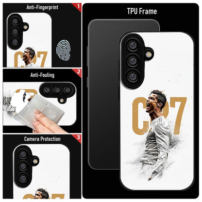 Samsung Galaxy A56 5G Premium Acrylic Shockproof Glass Back Case (CR_7)