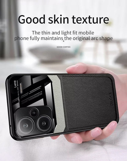 Redmi Note 13 Pro+ 5G Premium Leather Lens Protective Case