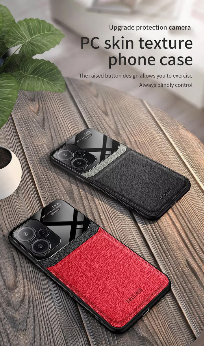 Redmi Note 13 Pro+ 5G Premium Leather Lens Protective Case