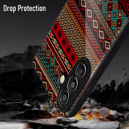 Samsung Galaxy A36 5G Premium Acrylic Shockproof Glass Back Case (Ethnic Pattern)