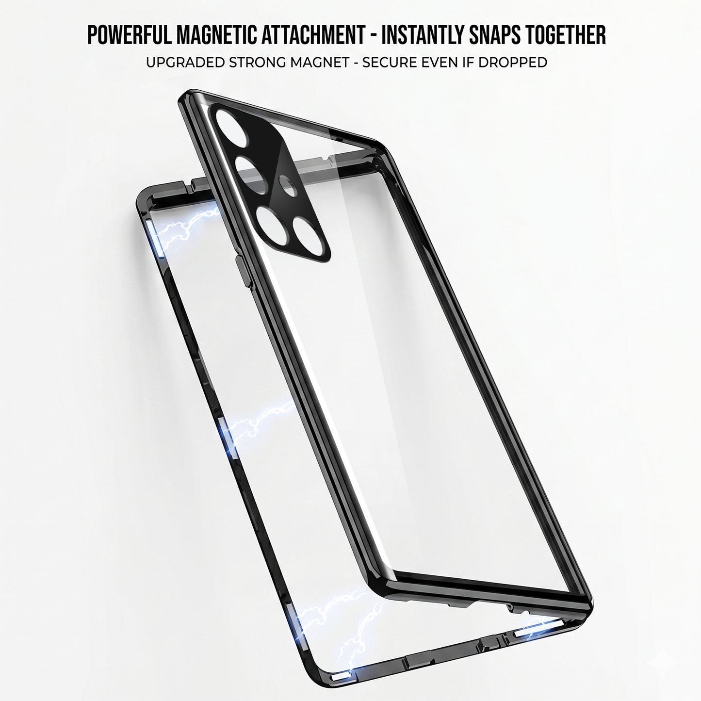 Samsung Galaxy A51 5G Double Magnetic Privacy Glass Back 360° Protection Cover