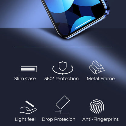 Samsung Galaxy A51 5G Double Magnetic Privacy Glass Back 360° Protection Cover