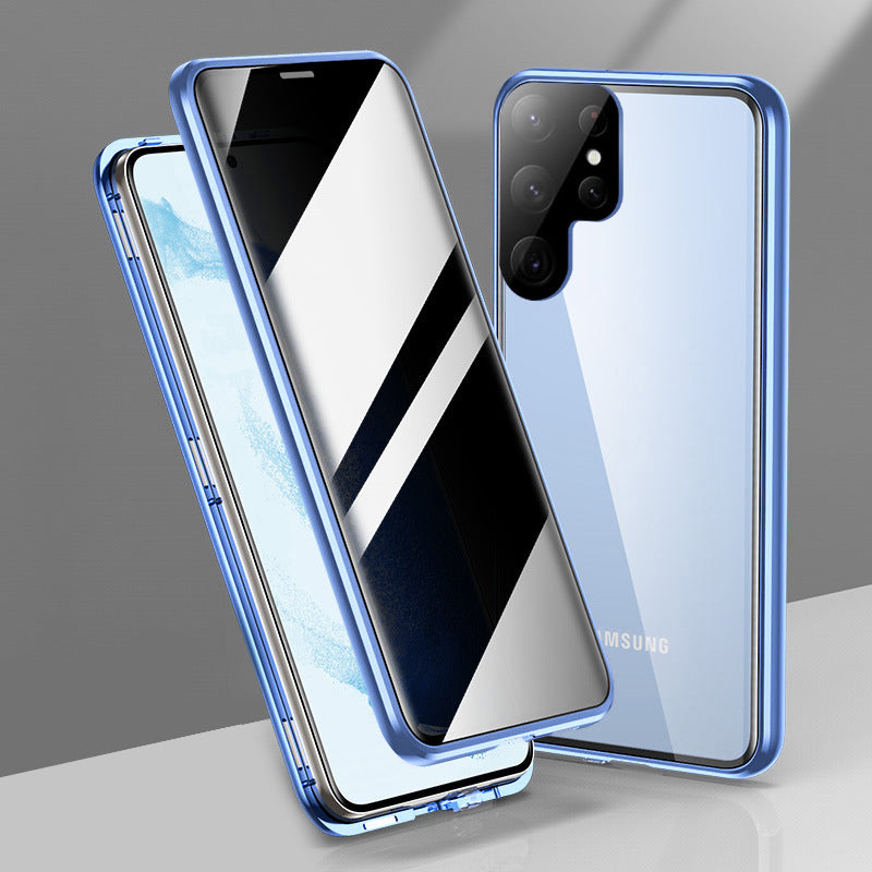 Samsung Galaxy S21 Ultra 5G Double Magnetic Privacy Glass Back 360° Protection Cover