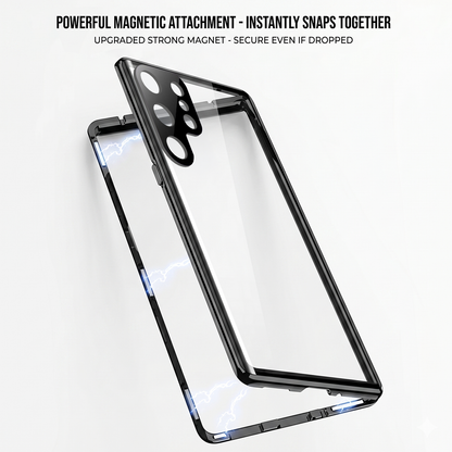 Samsung Galaxy S21 Ultra 5G Double Magnetic Privacy Glass Back 360° Protection Cover
